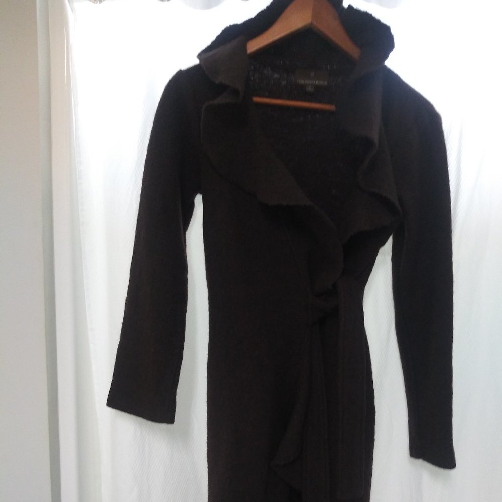 Fenn Wright Manson Brown Wrap Jacket size small